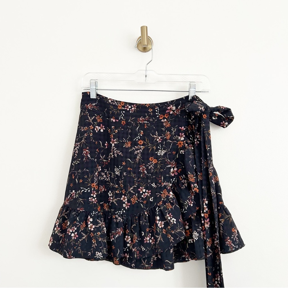 Tularosa Maida Ruffle Burlingame Floral Mini Skirt Size Medium (M)